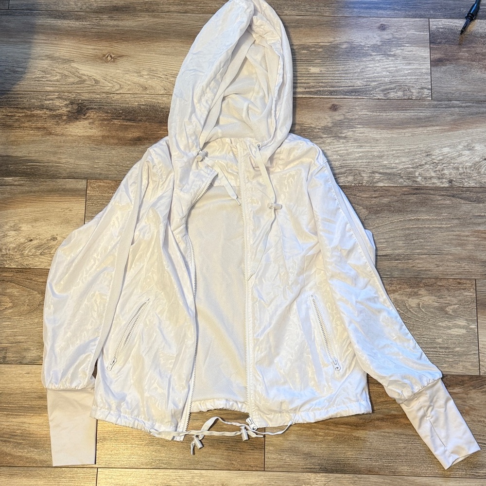 ZYIA White Utility Jacket with Hood